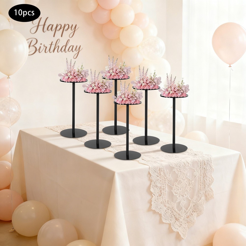 10pcs Wedding Flower Stands, 15.74 In Metal Flower Holder Tabletop For Wedding