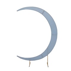 7.5 ft DUSTY BLUE Fitted Spandex Half Crescent Moon Arch BACKDROP STAND Cover