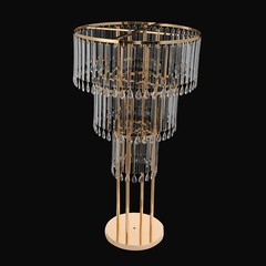 3-Tier Clear Gold Wedding Flower Stand Acrylic Iron Floor/Tabletop