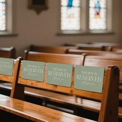 Reserved Seating Cloth Weddings Memorials Family Events Easy Care Flannelette US