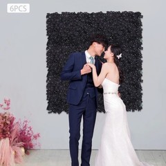 6*Artificial Flower Wall Panel Floral Wall Backdrop Wedding Venue Decor 23*15″