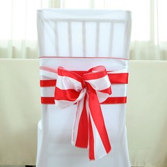 Satin Stripe Chair Sashes Wedding Party Reception Home Decorations Wholesale