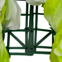 Artificial Flower Wall Panels – 12-Piece Silk Floral Decor 15×15 in