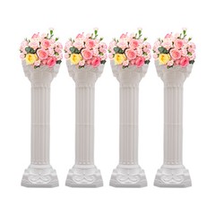 4pcs Roman Column Wedding Roman Pillar Flowerpot Holder Event Party Decor Column