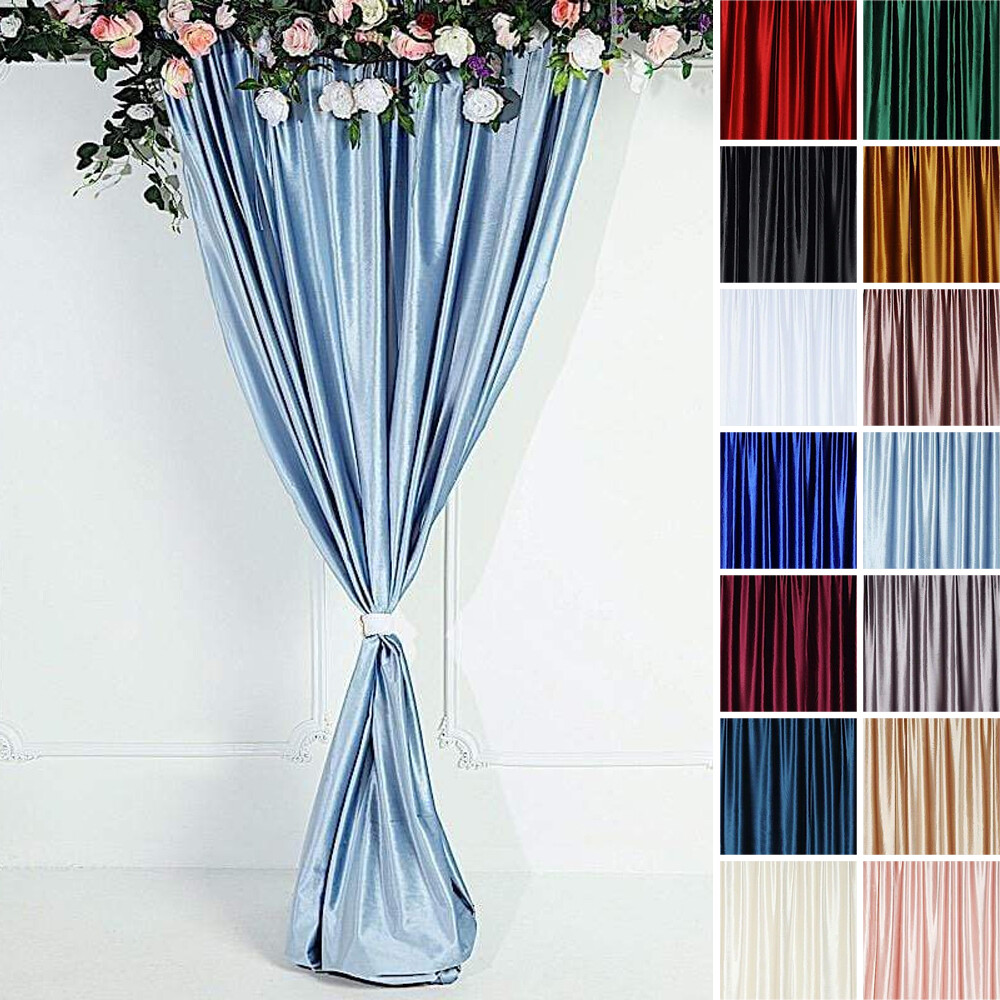 8 feet x 8 feet Velvet Backdrop Curtain Photo Booth Background Party Decorations