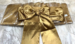 x45 NEW Satin Gold Chair Sash – Wedding/Party/Event Decor – FREE SHIPPING