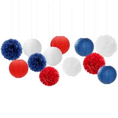 Fourth-4th Of July Imemorial-Day Party-Decorations – 15pcs Red White Red Blue