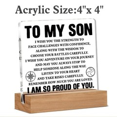 Graduation Gifts for Son, Inspirational Quote Acrylic Sign, High School Colle…