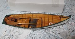 Wood ROW BOAT Skif Dory CANOE model rowboat skiff nautical decoration ship 14.5″