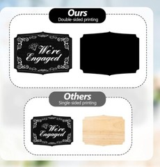 3 Pieces She Said Yes Sign Photo Prop Engagement Engaged Signs