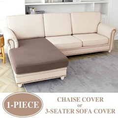 Couch Cushion Cover Chaise Lounge Cover Washable Separate Seat Chaise Couch C…
