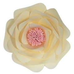 Decor In The Box 7 piece Handmade Paper Flower Set, Fully Assembled-Multi-Color