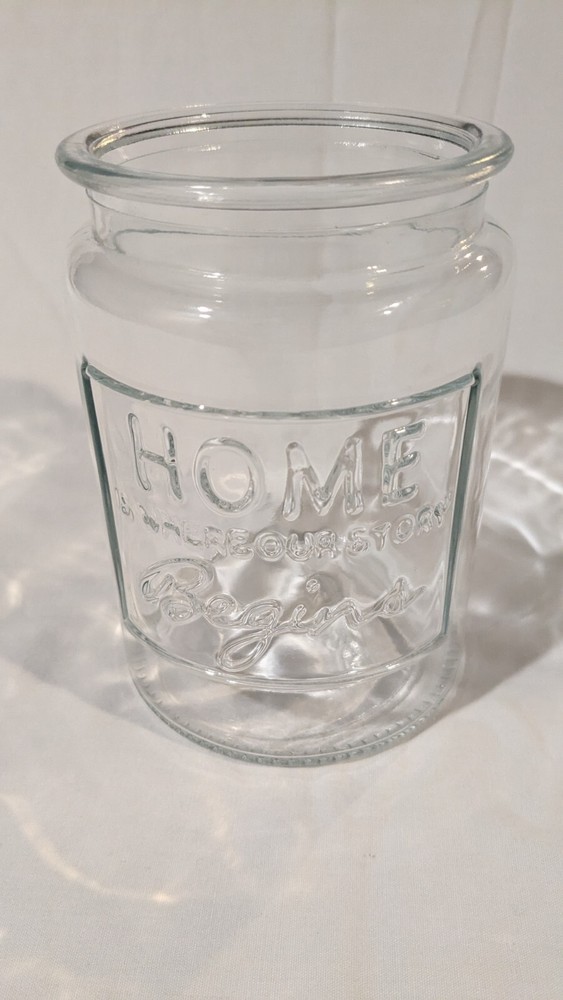 Elegant “Home Is Where Our Story Begins” Decorative Wedding Decor Jars Rare