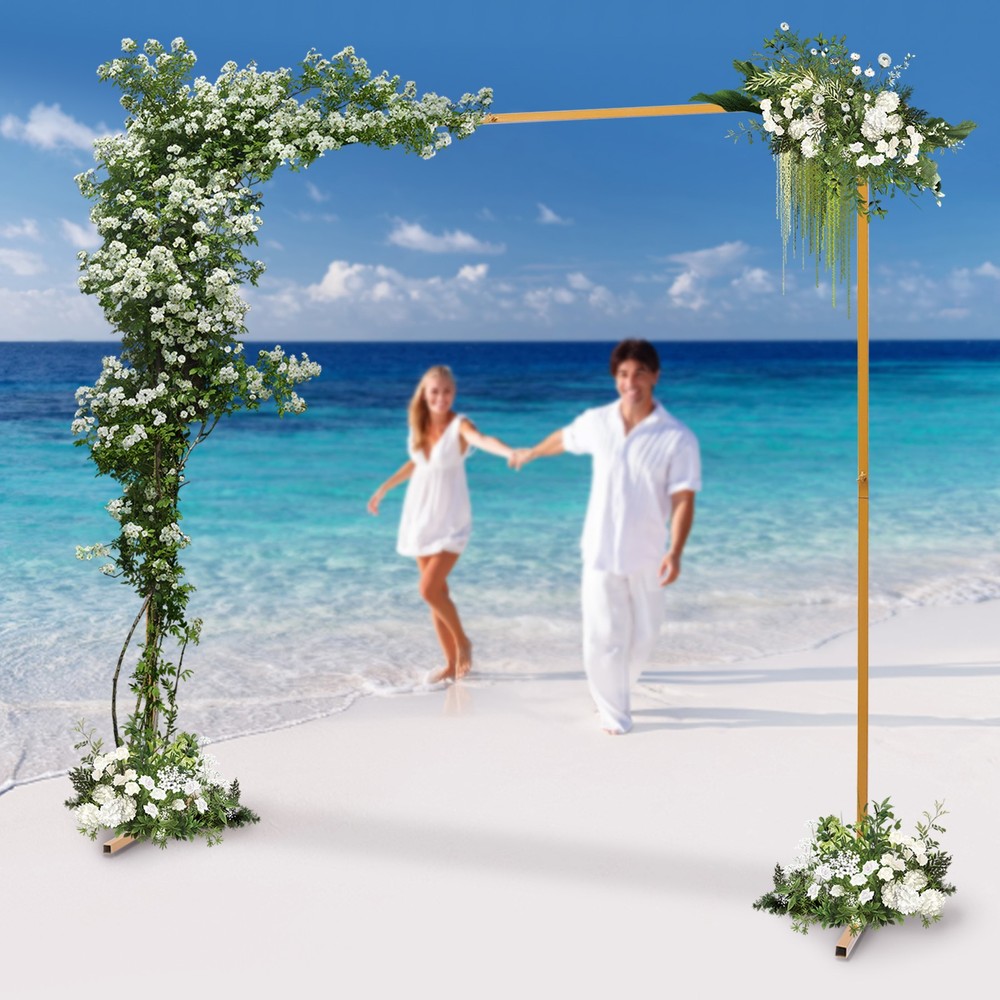 2×2m Flowers/Balloons Stand, Adjustable Wedding Stand, Iron Square Arch Stand