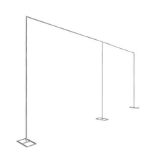 10x20ft Backdrop Stand, Wedding Party Backdrop Stand Pipe Kit Curtain Frame