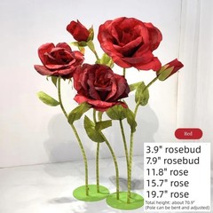 Giant Rose Flowers for Decoration, 6.56 ft Large Artificial Paper Flowers, Ro…
