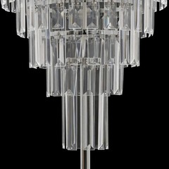 5-Tier Metal Table Centerpiece Crystal Flower Vase Stand Wedding Party Decor