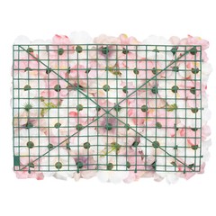 12Pcs Artificial Silk Fabric Flower Wall Panel Banquet Wedding Party Decor