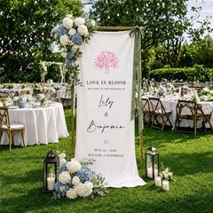 Bridal Shower Welcome Sign Wedding Seating Chart Banner