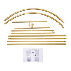 3 Pcs Arch Backdrop Stand Wedding Backdrop Gold Stand For Wedding Ceremony Metal