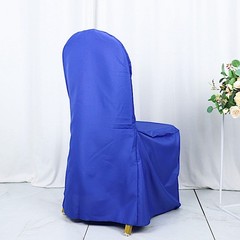 50 Royal Blue Polyester BANQUET CHAIR COVERS Wedding Party Reception Decorations