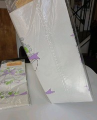 2 Vintage Party Table Covers Wedding Bells Chapel Retro 80s Bridal Paper Art