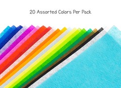 Hygloss Bleeding Tissue Assortment, 12 x 18-Inch, 12×18-Inch, Assorted Colors