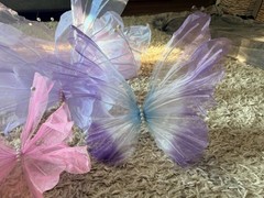 12 Decorative Butterfly Wall Decor Purple Pink Iridescent Nursery Party Wedding
