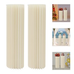 Centerpiece Stands Columns Display with Acrylic Lid Self-adhesive Strip Design