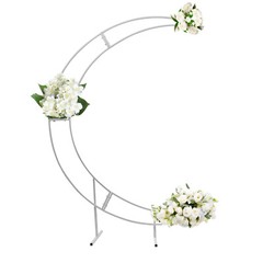 Large Crescent Wedding Balloon 7ft Moon Backdrop Stand Metal Arch Frame Wedding