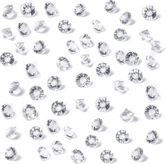 HANSGO 500PCS Diamonds, Mini Clear Fake Diamonds Acrylic Gems Table Scatter Crys