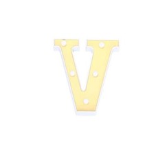 6″ tall GOLD V LED Lighted Marquee Letters Sign Party Wedding Events Decorations