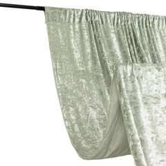 SAGE GREEN 5 ft Premium Velvet Backdrop Curtain Wedding Event Booth Decorations