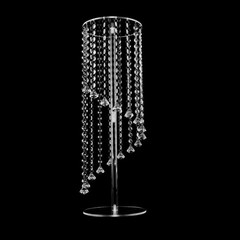 2Pcs Acrylic Column Flower Stand Clear Tall Vases for Centerpieces 23.6in