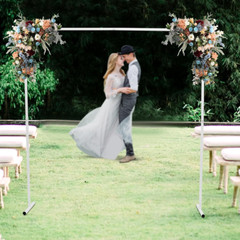 Square Wedding Arch hanging Flower White Metal Stand for Wedding party Ceremony