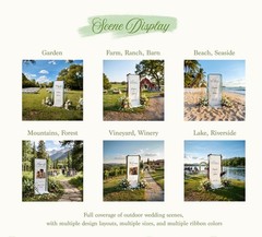Modern Fabric Wedding Welcome Sign Custom Entrance Banner