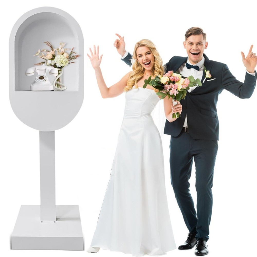 Wedding Phone Booth Audio Guest Book, Portable Venue Decoration for Guest