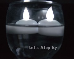 24 LED Floating Flickering Tea Candle Waterproof Wedding Party Floral Decoration