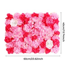 12* Artificial Fake Flower Velvet Hydrangea Wall Panel Banquet For Wedding Party