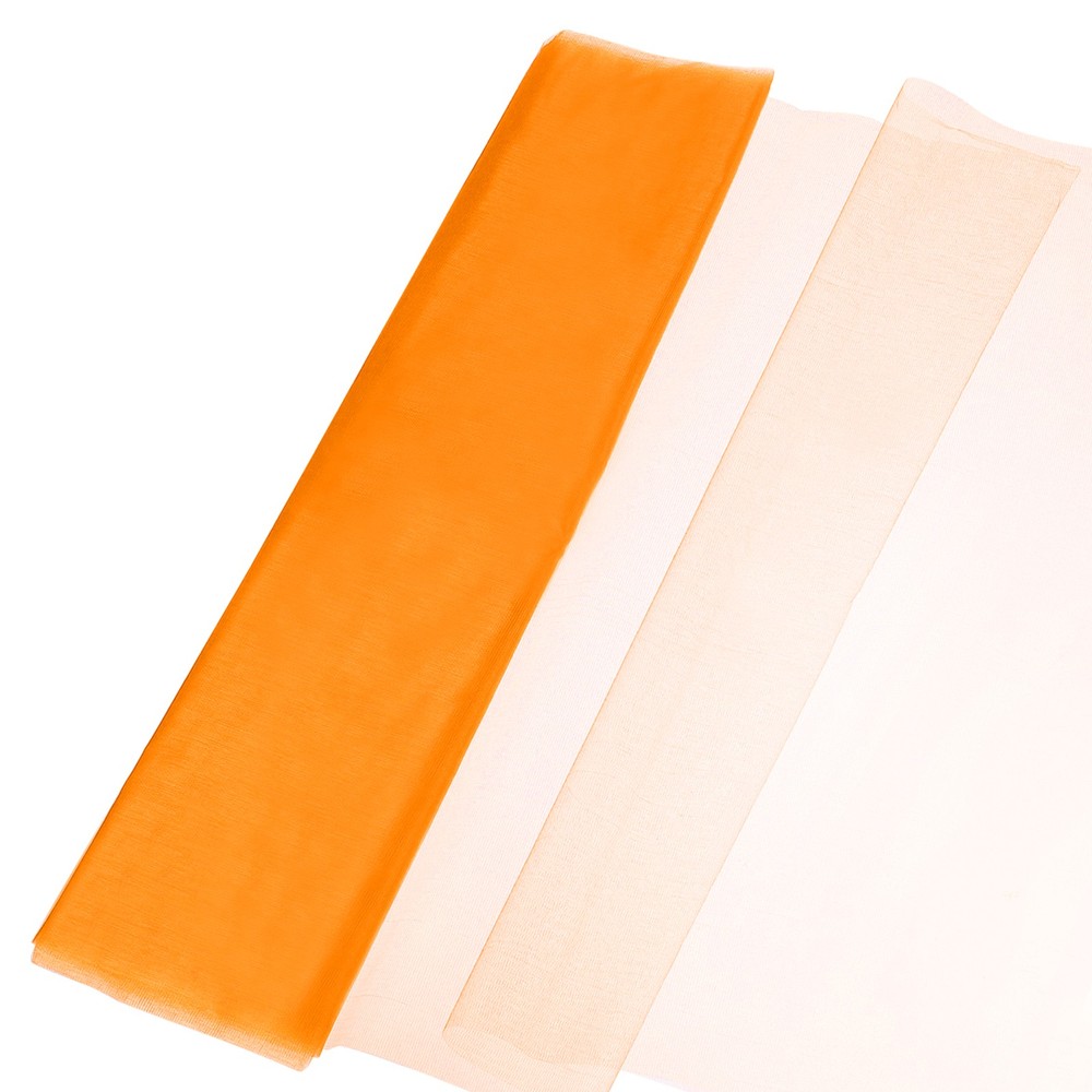 19″ by 5.5 Yard Tulle Fabric Backdrop Curtains for Decor Wedding, Orange