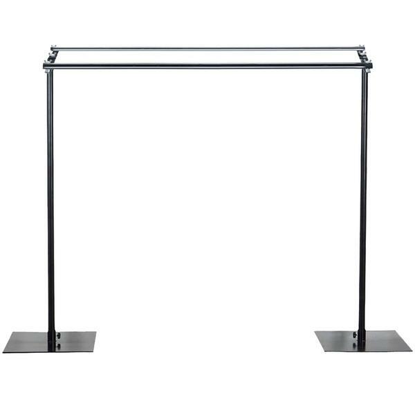 10 ft Black Dual Cross Bar Photography Backdrop Stand Wedding Party Supplies