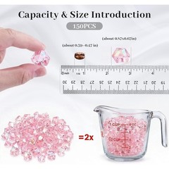 150PCS Premium Acrylic Fake Ice Rocks Vase Stabilizer Table Decor Crafts New