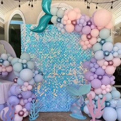 8PCS Glitter Wall Backdrop Shimmery Wall Panel For Party Decoration Easy To Use