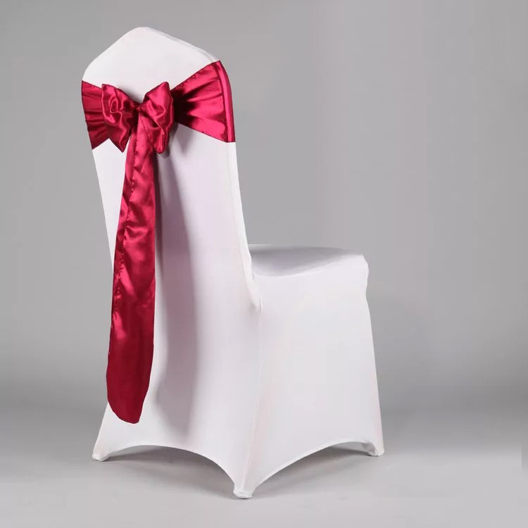 10/25/50/100/ Satin Chair Sash Bows 6×108″/15x275cm Wedding Party Venue Decor