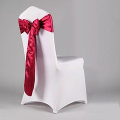 10/25/50/100/ Satin Chair Sash Bows 6×108″/15x275cm Wedding Party Venue Decor