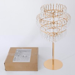 5 Tiers Crystal Flower Stand Luxury Gold Flower Stand Wedding Decor Flower Stand