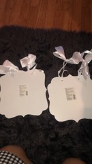 Set Of 2 Mr And Mrs Hanging Plaques