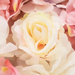 6X Artificial Silk Flower Wall Panel Venue Background Floral For Wedding Party
