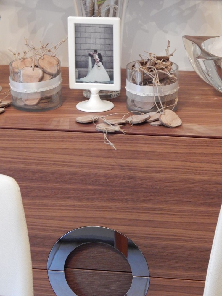 6 wooden tags from greek olive branch or other – wedding decoration -wood slice
