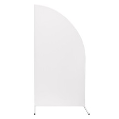 Set Of 2 White Metal Wedding Arch Stands Carbon Steel Backdrop 1.4m